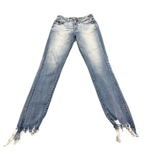 BKE Billie‎ Skinny Jeans High Rise Distressed Raw Hem 26